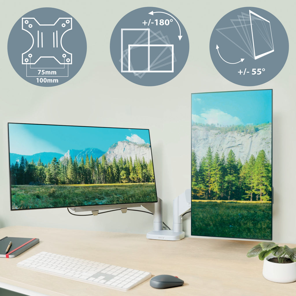 Leitz 65370085 soporte para monitor 81,3 cm (32") Escritorio Gris (6)
