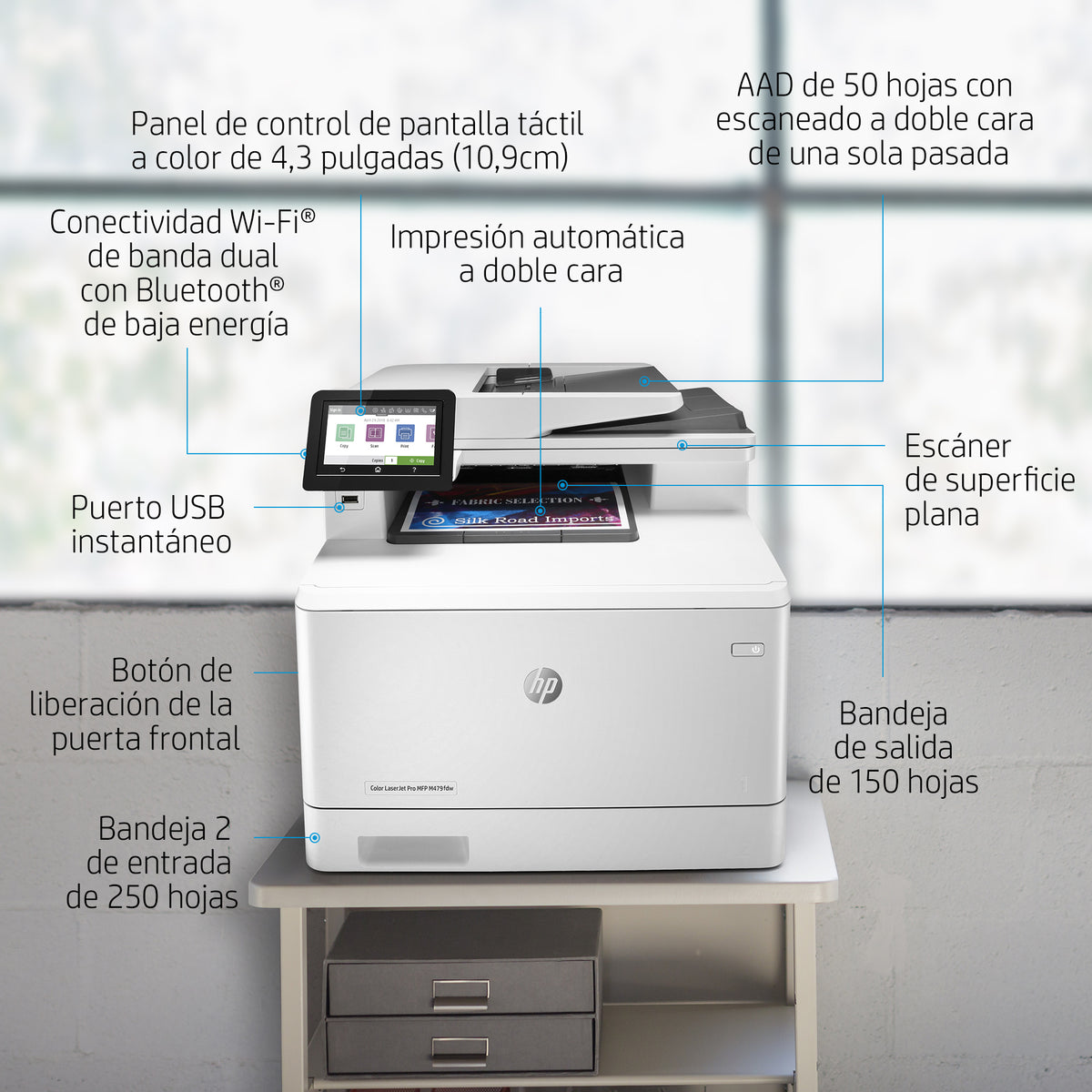 HP Color LaserJet Pro MFP M479fnw Laser A4 600 x 600 DPI 27 ppm Wifi (5)