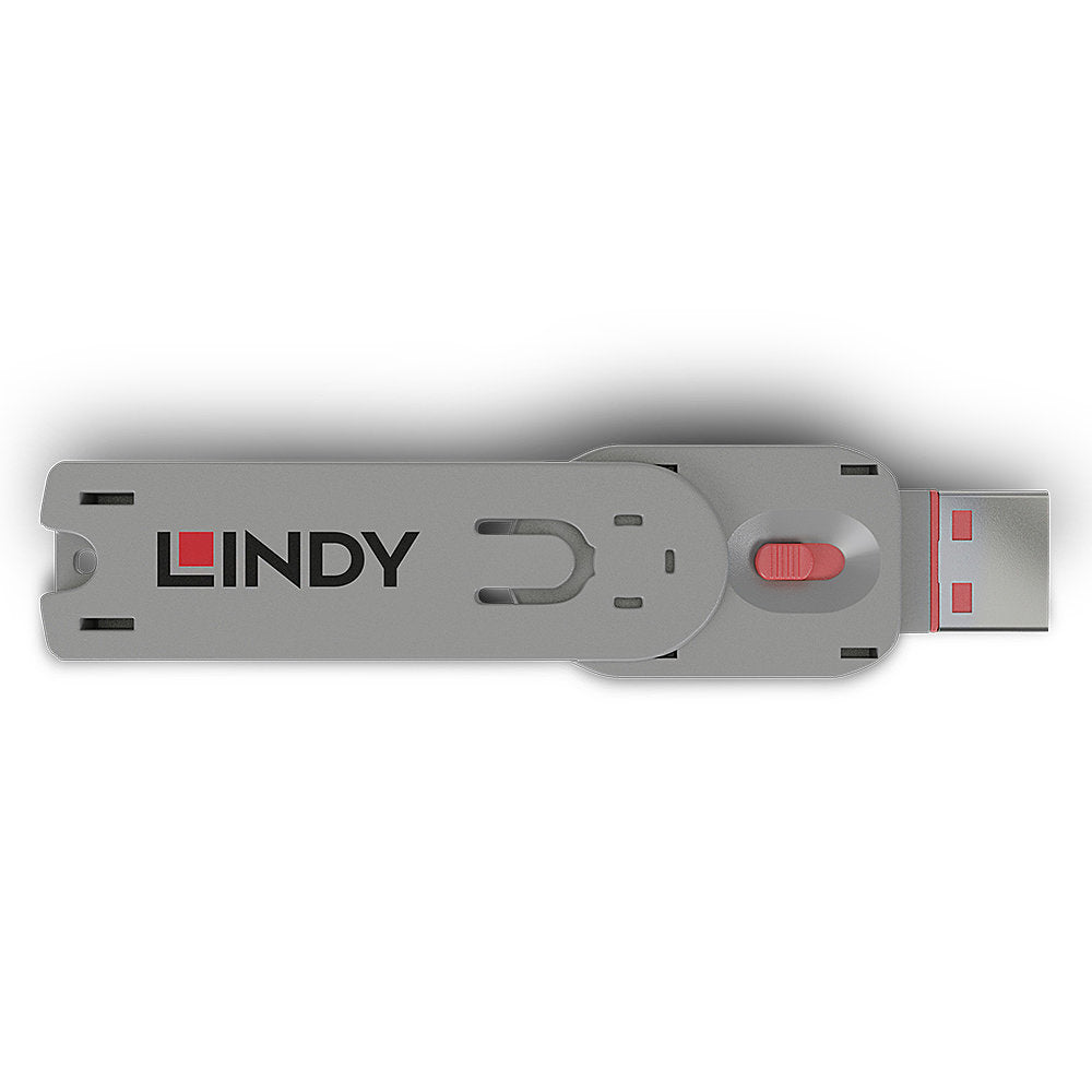 Lindy 40620 bloqueador de puerto Llave de bloqueador de puerto USB tipo A Rosa Acrilonitrilo butadieno estireno (ABS) 1 pieza(s) (3)