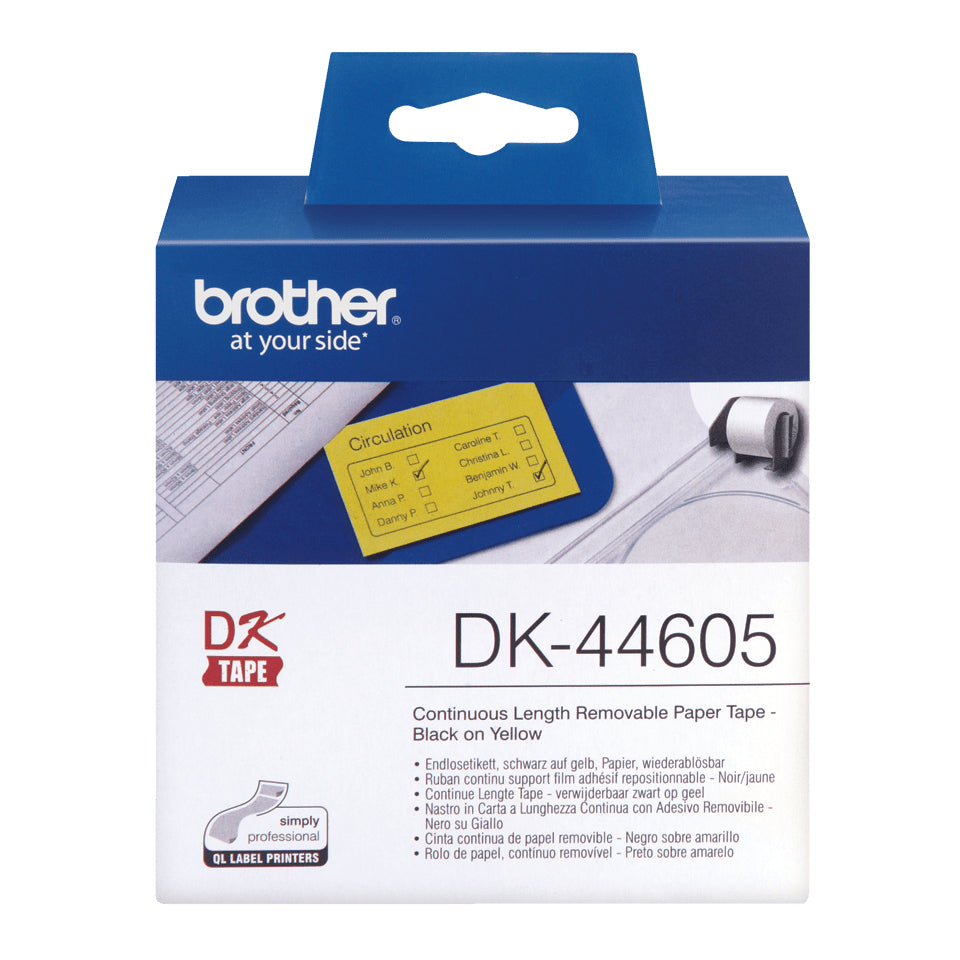 Brother DK-44605 etiqueta de impresora Amarillo (3)