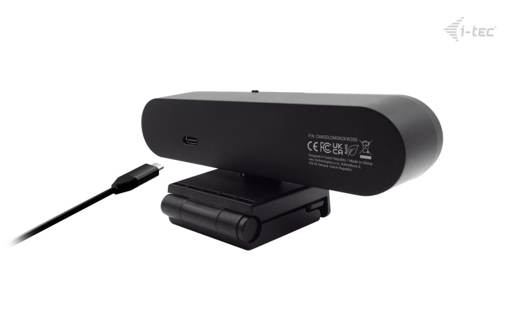 i-tec SOLOMON WH200 cámara web 4 MP 2560 x 1440 Pixeles USB Negro