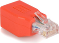 Startech C6CROSSOVER - Adaptador de cruce, RJ-45 (M) a RJ-45 (H), CAT 6, rojo