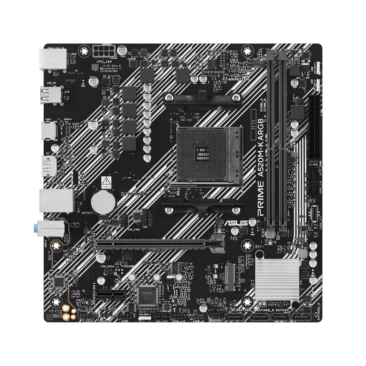 ASUS PRIME A520M-K ARGB AMD A520 Zócalo AM4 micro ATX (2)