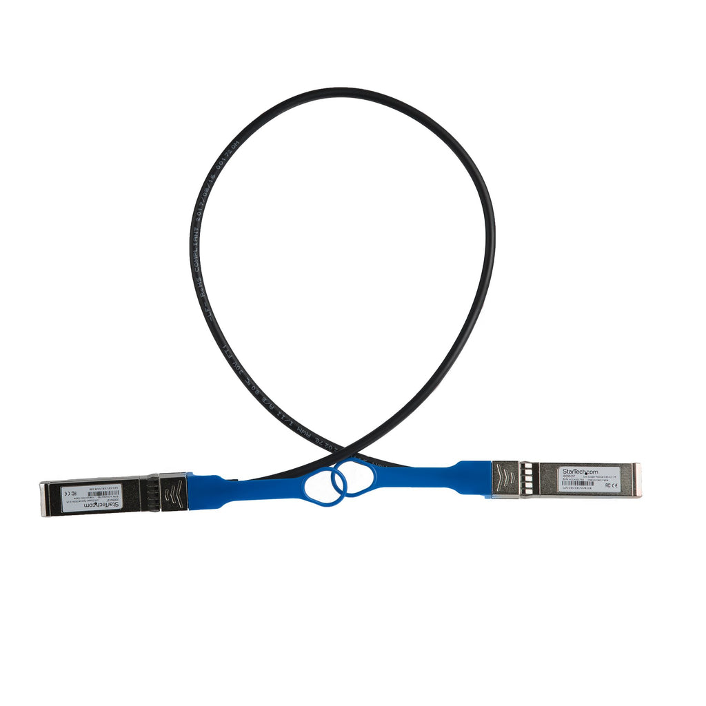 StarTech.com JD095CST Cable de fibra óptica e InfiniBand 0,7 m SFP+ Negro (2)