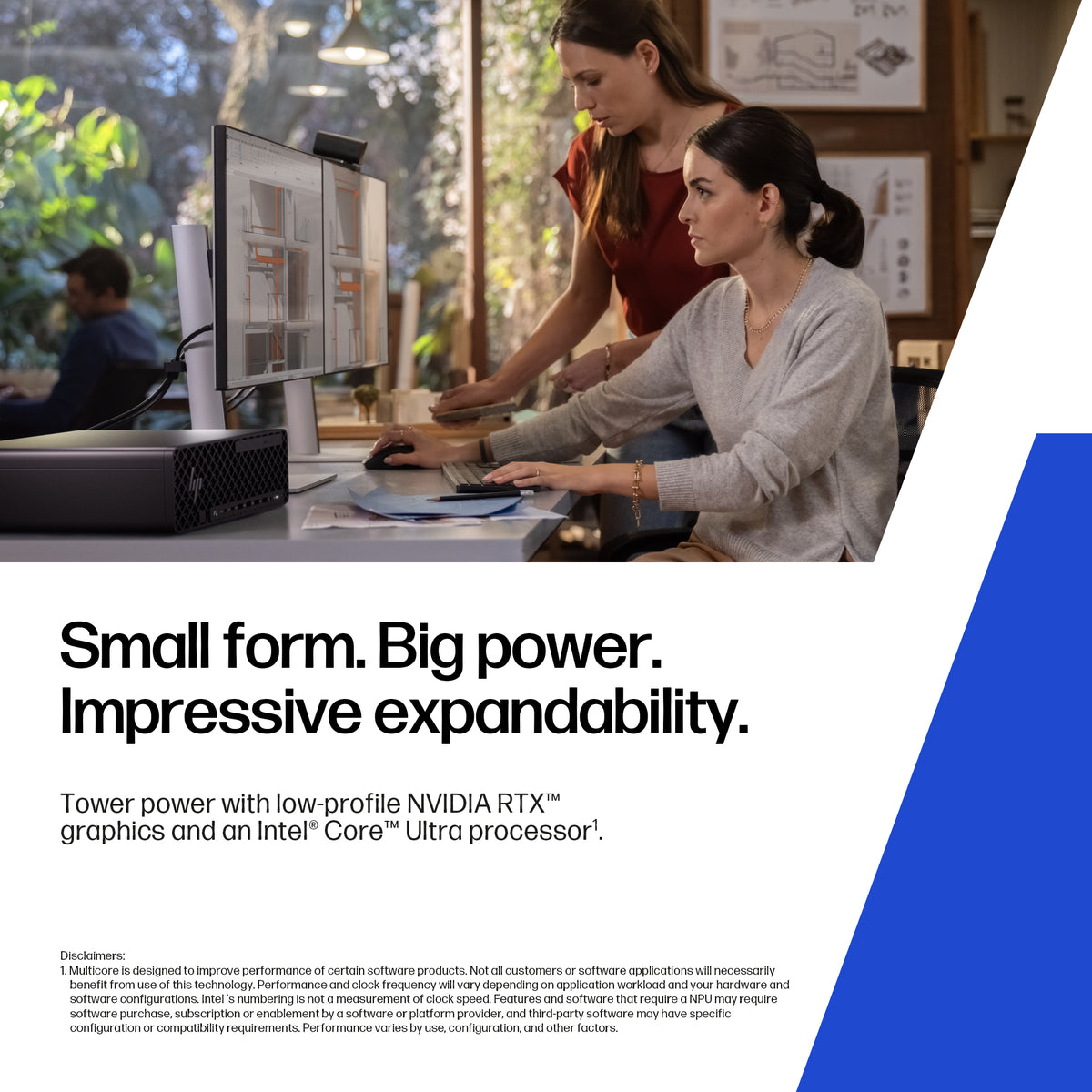 HP Z2 SFF G1i Wolf Pro Security Edition Intel Core Ultra 9 285K 64 GB DDR5-SDRAM 1 TB SSD NVIDIA RTX PRO 4000 Blackwell Windows 11 Pro Workstation AI Workstation, AI PC Black (5)