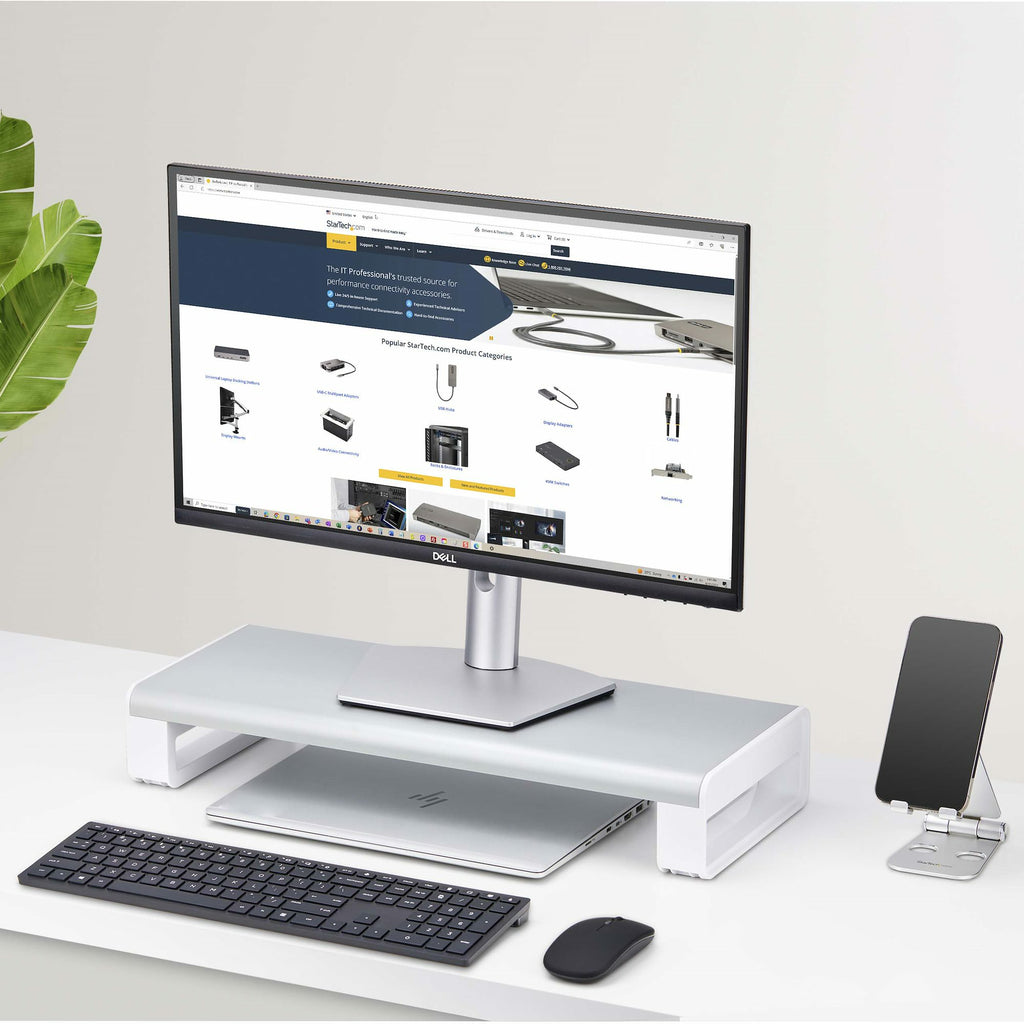 StarTech.com 1MFSW-MONITOR-RISER soporte para monitor Escritorio Plata