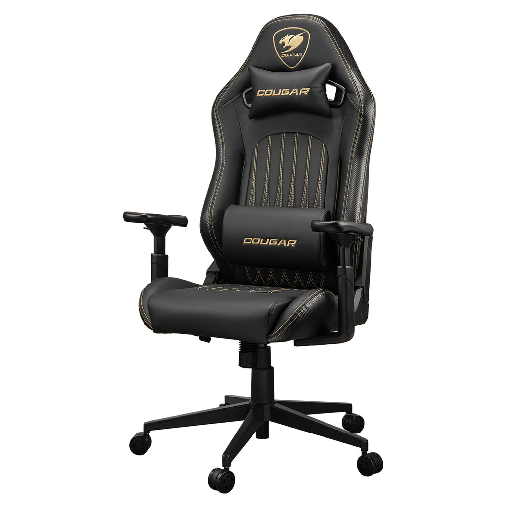 COUGAR CGR-EXP-ROB Silla para videojuegos de PC Asiento acolchado tapizado Negro, Oro (2)