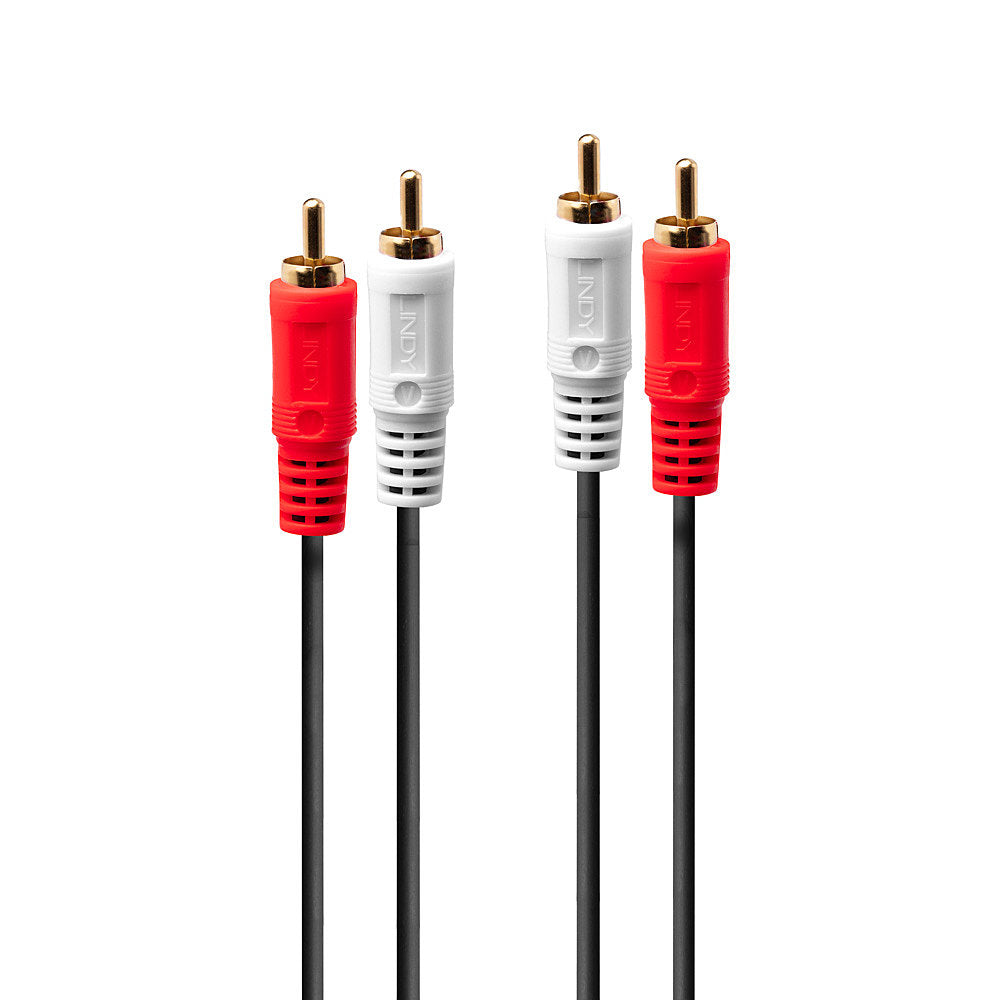 Lindy 35661 cable de audio 2 m 2 x RCA Rojo, Blanco (2)