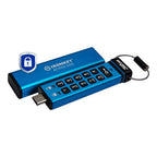 Kingston Technology IronKey Keypad 200 unidad flash USB USB Tipo C 3.2 Gen 1 (3.1 Gen 1) Azul (2)