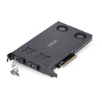 StarTech.com 2M2-REMOVABLE-PCIE panel bahía disco duro Placa de bus común o backplane Negro
