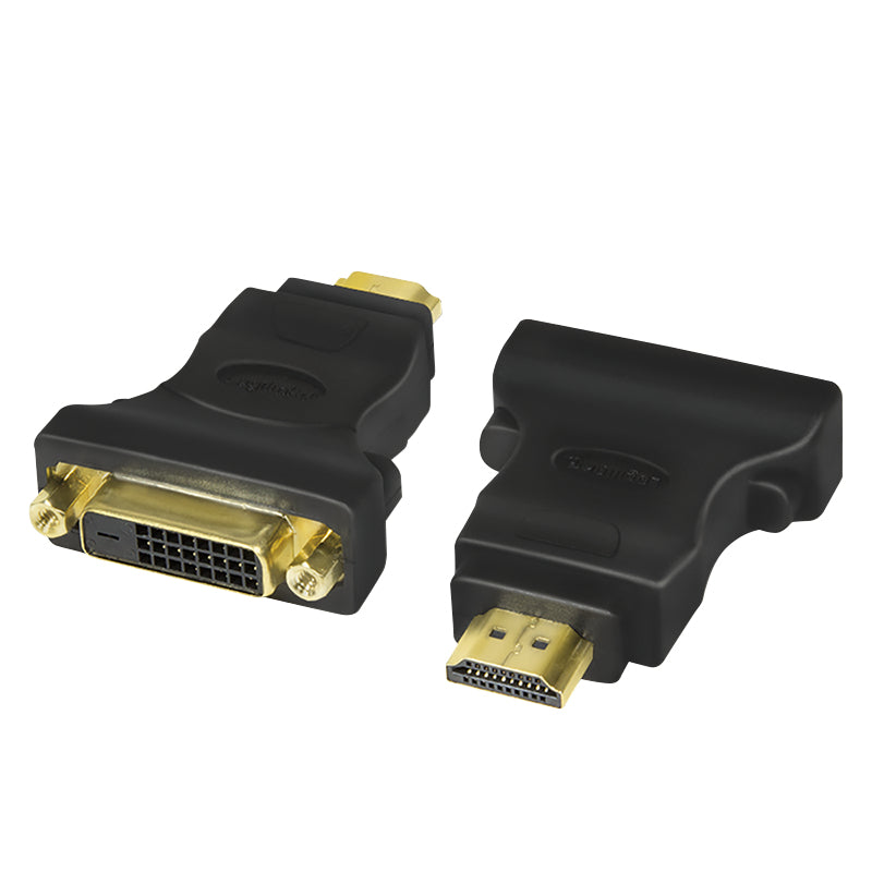 LogiLink AH0002 adaptador de cable de vídeo HDMI tipo A (Estándar) DVI-D Negro (2)
