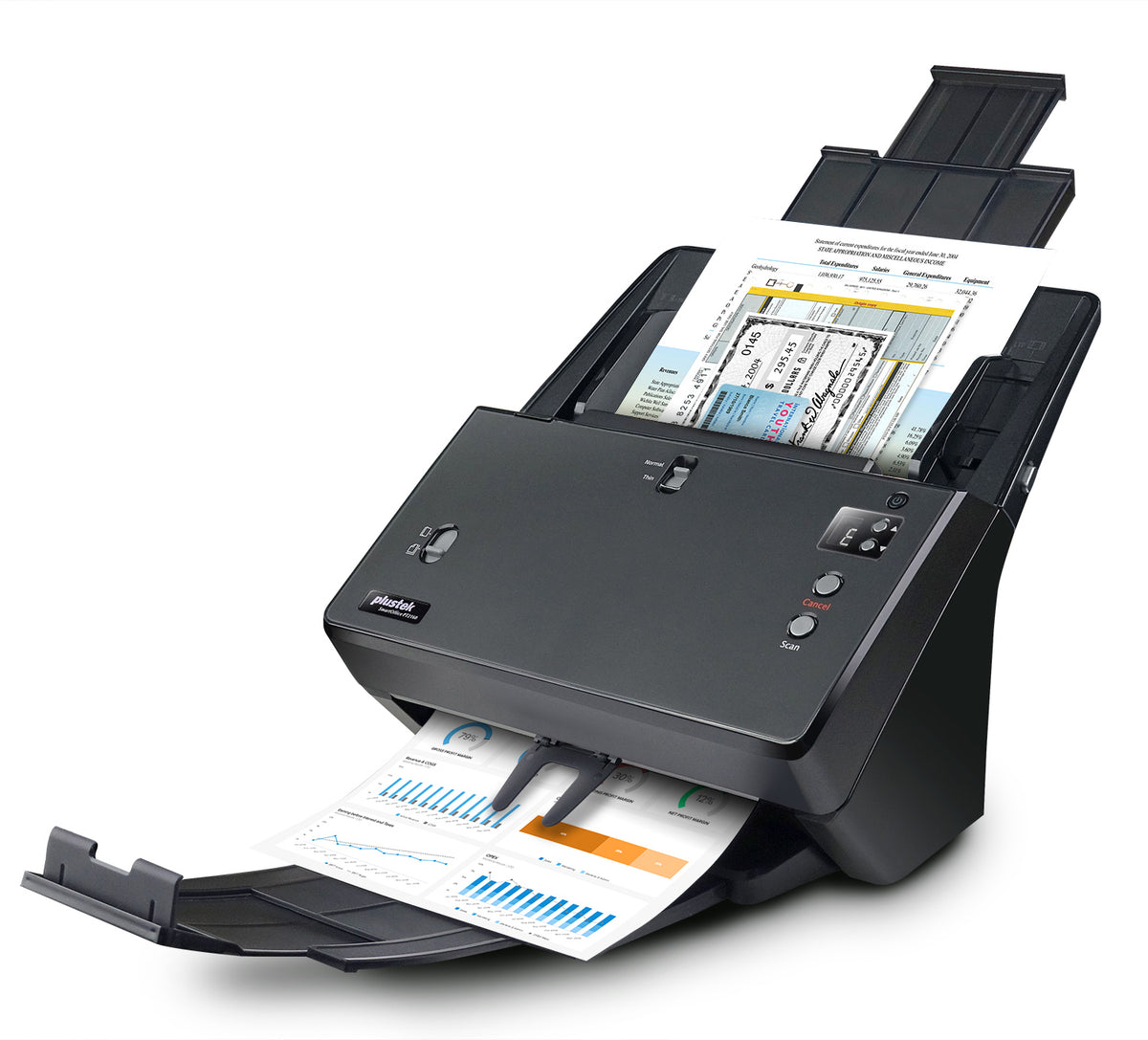 Plustek SmartOffice PT2160 Escáner con alimentador automático de documentos (ADF) 600 x 600 DPI A3 Negro (4)