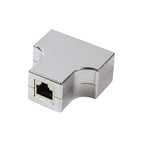 LogiLink MP0037 cambiador de género para cable RJ-45 2 x RJ-45 Plata (2)