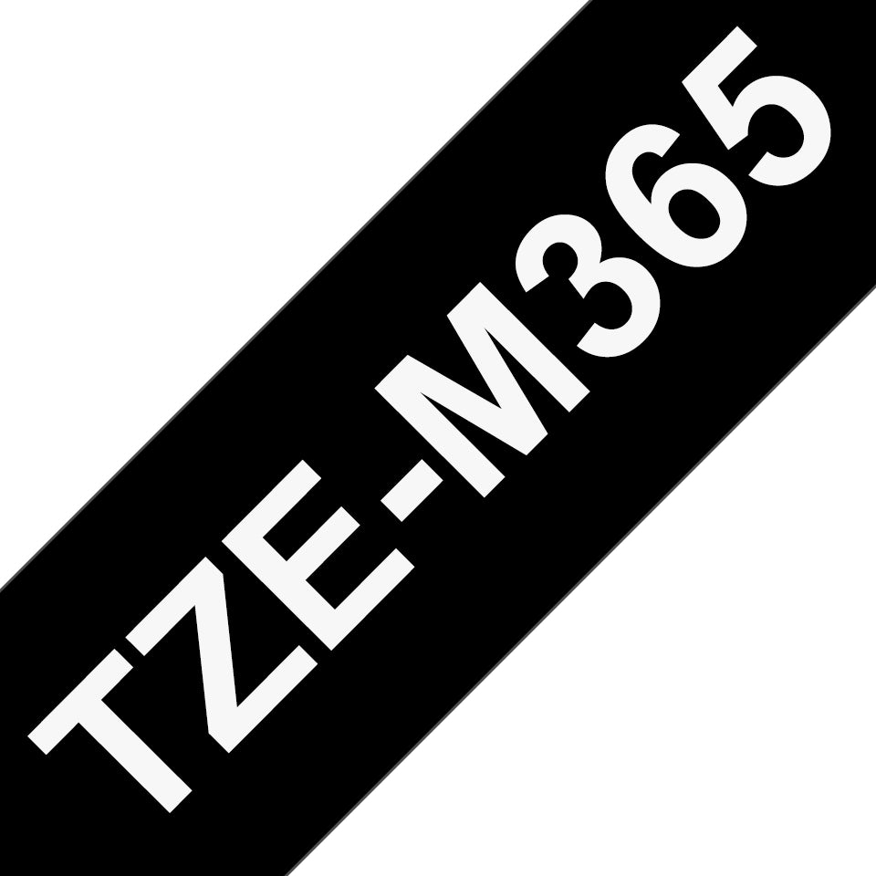 Brother TZE-M365 cinta para impresora de etiquetas Blanco sobre negro (2)
