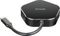 D-Link DUB-M420 base para portátil y replicador de puertos Alámbrico Thunderbolt 3 Aluminio, Negro