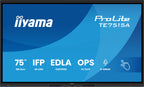 iiyama TE7515A-B2AG pantalla de señalización Diseño de quiosco 190,5 cm (75") Wifi 550 cd / m² 4K Ultra HD Negro Pantalla táctil Procesador incorporado Android 24/7 (3)