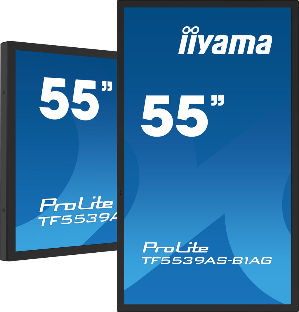 iiyama TF5539AS-B1AG pantalla de señalización Diseño de quiosco 138,7 cm (54.6") LED 435 cd / m² 4K Ultra HD Negro Pantalla táctil Procesador incorporado Android 11 24/7 (2)