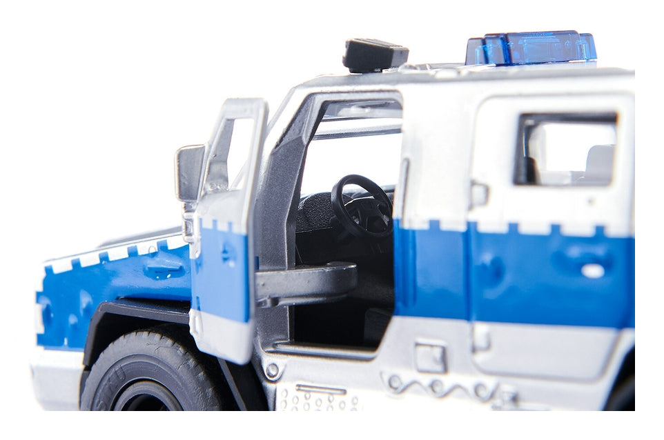 Siku Rheinmetall MAN Survivor R Modelo a escala de furgón policial Previamente
