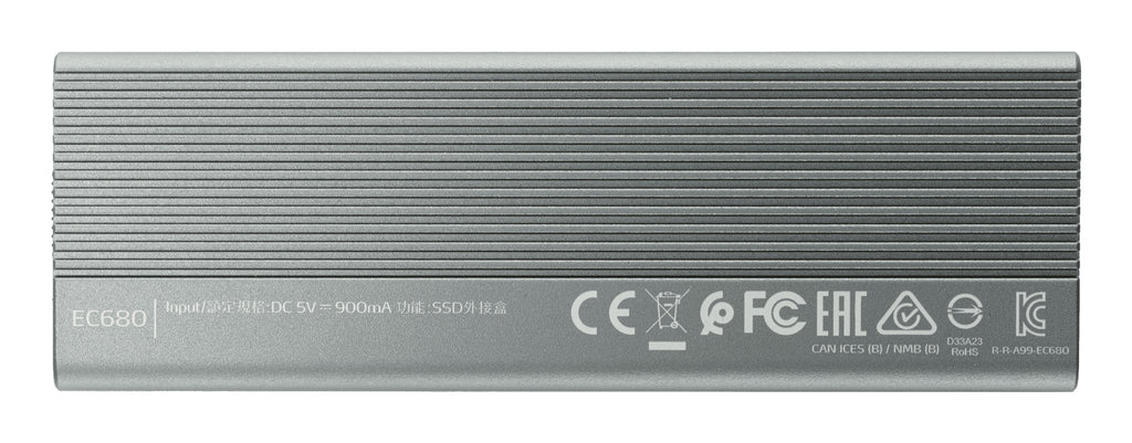 ADATA EC680 Caja externa para unidad de estado sólido (SSD) Gris M.2 (3)