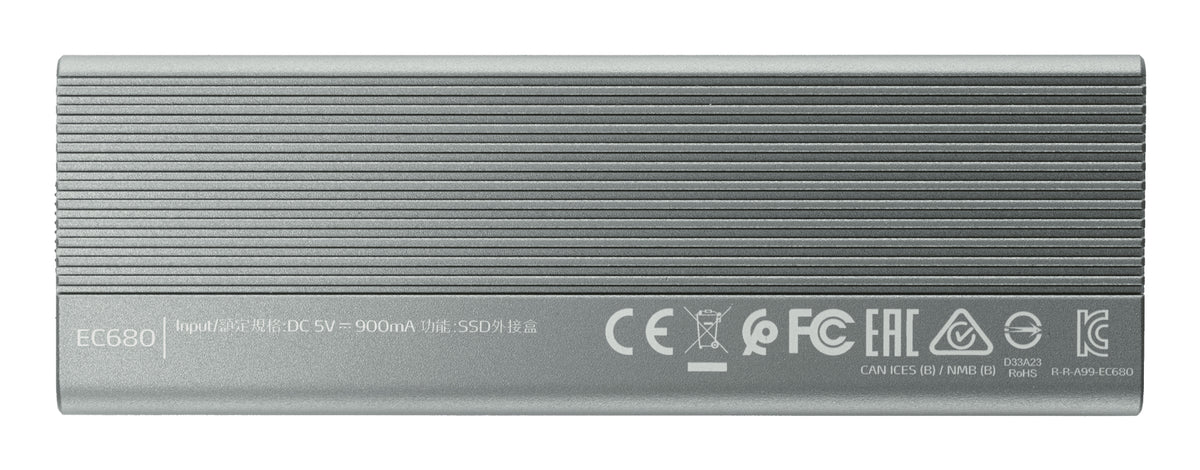 ADATA EC680 Caja externa para unidad de estado sólido (SSD) Gris M.2 (3)