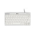 BakkerElkhuizen UltraBoard 950 V2 teclado Oficina USB QWERTY Inglés del Reino Unido Gris Oscuro, Gris claro