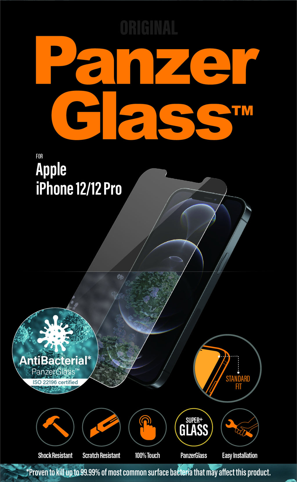 PanzerGlass ® Screen Protector iPhone 12, 12 Pro (2708)