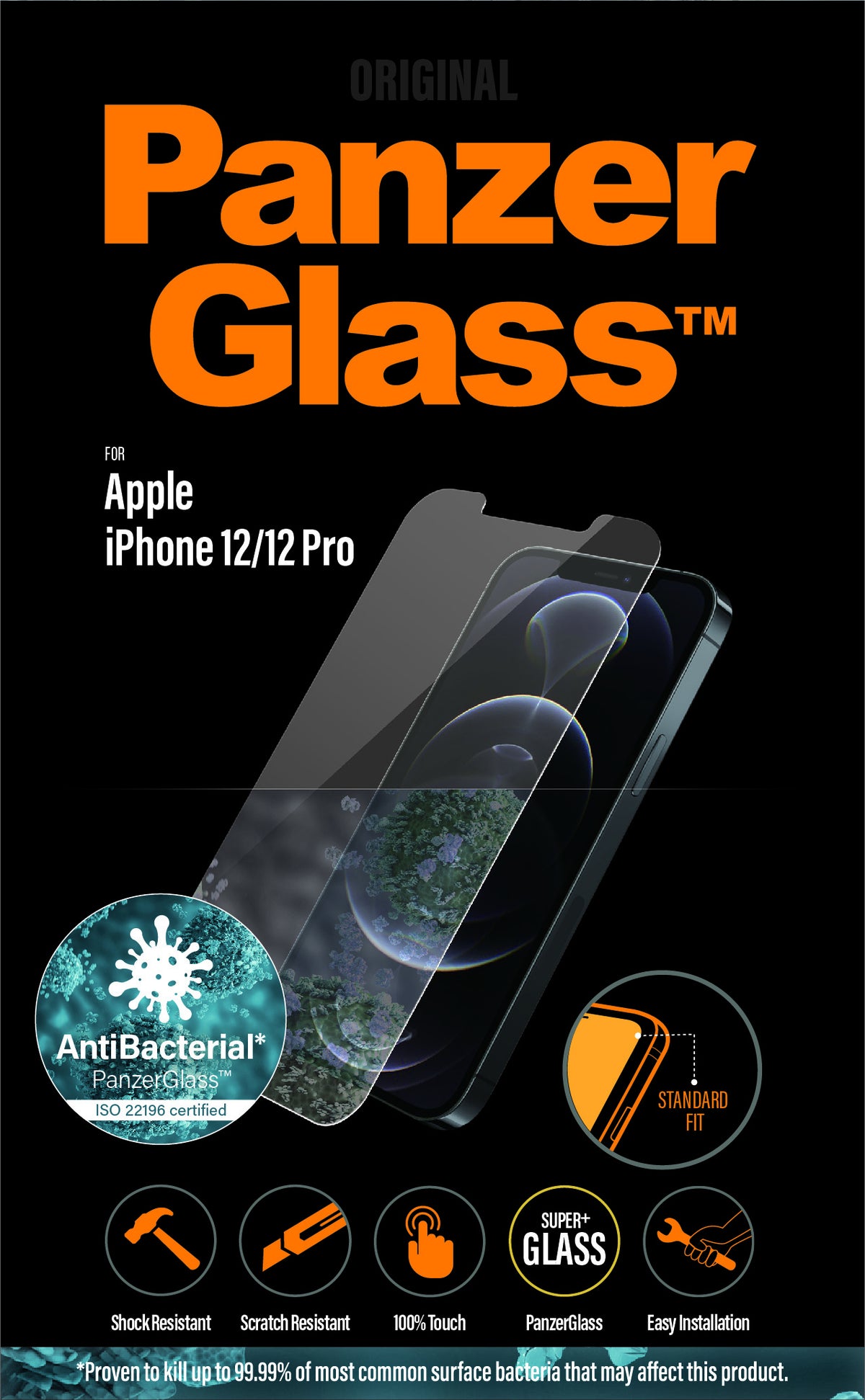PanzerGlass ® Screen Protector iPhone 12, 12 Pro (2708)