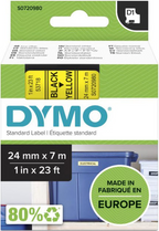 Cinta D1 Dymo LM 24 mm x 7 m amarillo