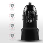 Axagon PWC-5V5 cargador de dispositivo móvil Teléfono móvil, Smartphone, Tableta, Universal Negro Encendedor de cigarrillos Carga rápida Auto (6)