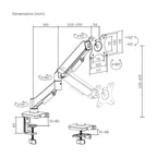 AISENS DT32TSR-355 soporte para monitor 81,3 cm (32") Escritorio (8)