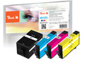 Peach PI300-977 cartucho de tinta 4 pieza(s) Compatible Alto rendimiento (XL) Negro, Cian, Magenta, Amarillo