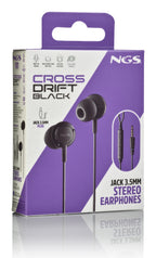 NGS CROSS DRIFT BLACK Auriculares Alámbrico Dentro de oído Llamadas/Música Negro (8)