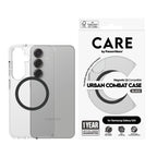 PanzerGlass CARE™ by ® Funda Urban Combat Transparente con Qi compatible Negro (CRRFUBQG38388)