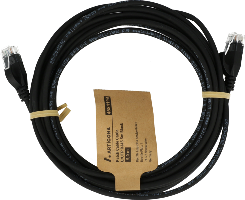 Cable patch RJ45 U/UTP Cat6a 3 m negro (3)