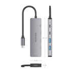 AISENS ASUC-5P028-GR base para portátil y replicador de puertos Alámbrico USB 3.2 Gen 1 (3.1 Gen 1) Type-C (5)