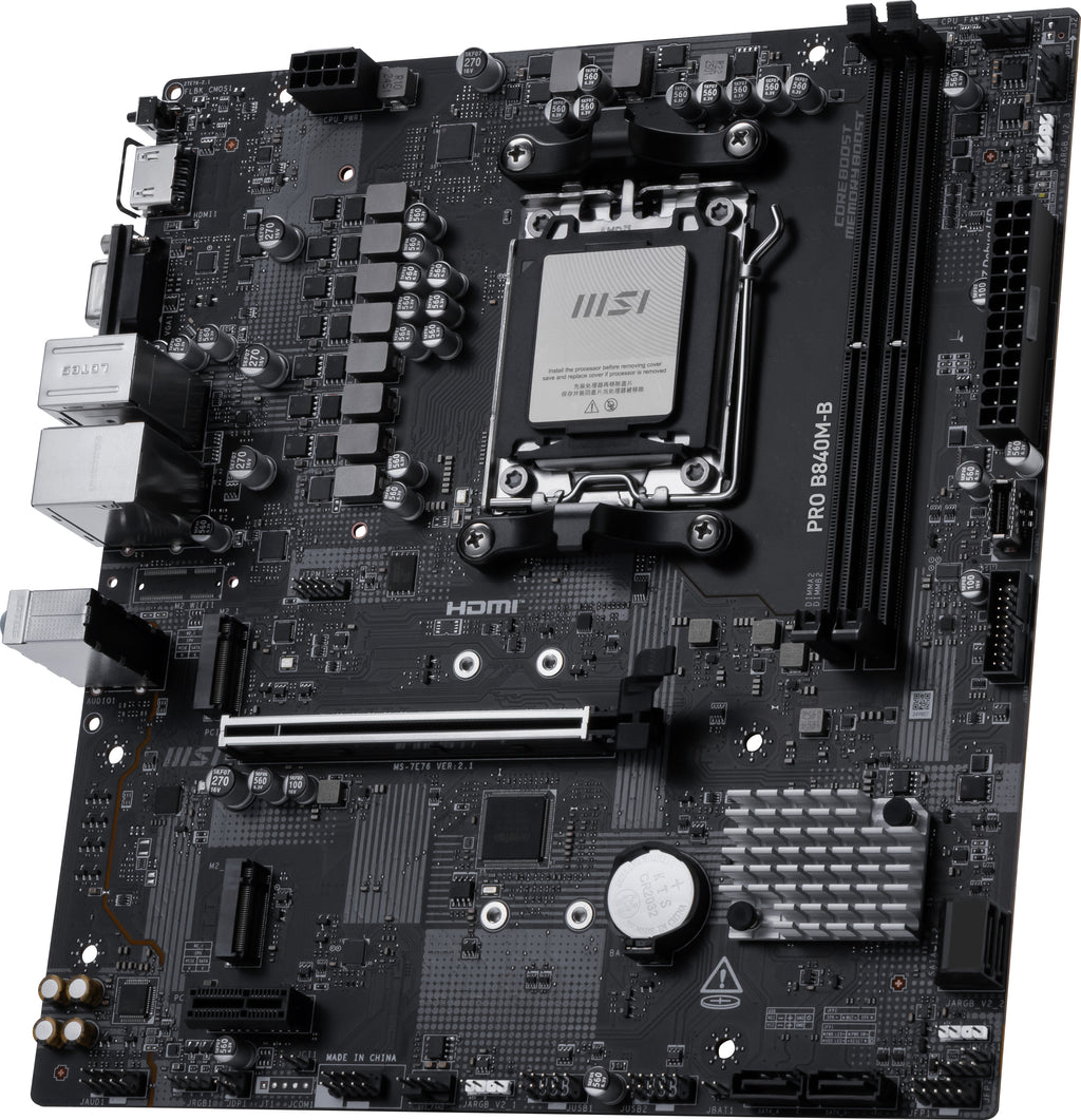 MSI PRO B840M-B placa base AMD B840 Zócalo AM5 micro ATX (5)