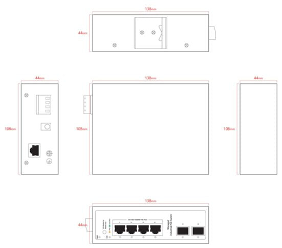 Ernitec ELECTRA-IM04-1GB switch Gestionado L2/L2+ Gigabit Ethernet (10/100/1000) Energía sobre Ethernet (PoE) (3)