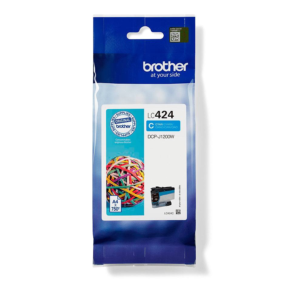 Brother LC424C cartucho de tinta 1 pieza(s) Original Cian (2)