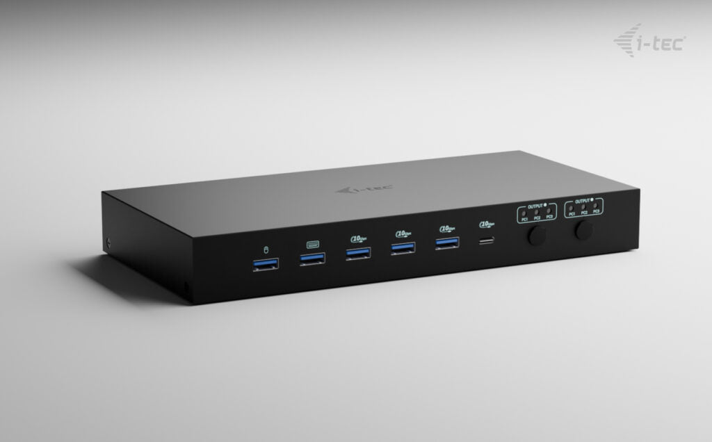 i-tec C31KVMDOCKPDPRO base para portátil y replicador de puertos Alámbrico USB 3.2 Gen 1 (3.1 Gen 1) Type-C Negro (3)