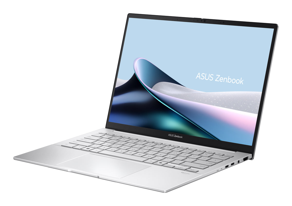 ASUS Zenbook 14 OLED UX3405CA-QD1302W Intel Core Ultra 7 255H Portátil 35,6 cm (14") WUXGA 16 GB LPDDR5x-SDRAM 1 TB SSD Wi-Fi 7 (802.11be) Windows 11 Home Plata QWERTZ Alemán (6)