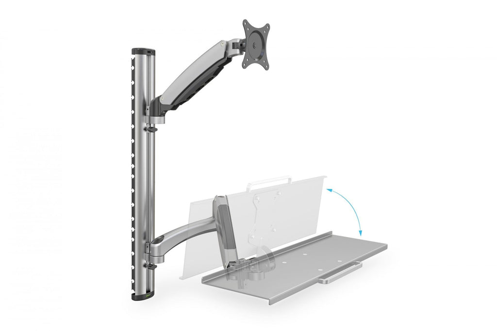 Digitus DA-90354 support d'écran plat pour bureau 68,6 cm (27") Mur Argent (4)