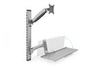 Digitus DA-90354 support d'écran plat pour bureau 68,6 cm (27") Mur Argent (4)