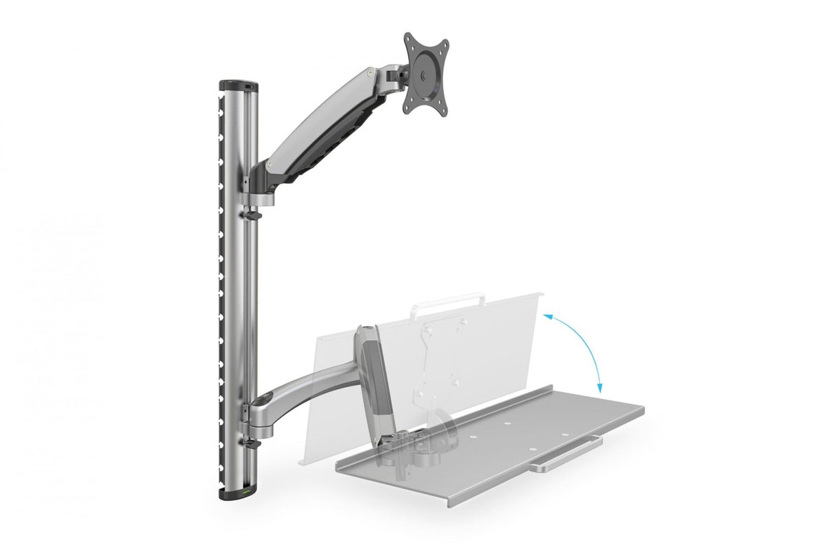 Digitus DA-90354 support d'écran plat pour bureau 68,6 cm (27") Mur Argent (4)
