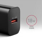 Axagon ACU-QC18 cargador de dispositivo móvil Teléfono móvil, Batería portátil, Smartphone, Reloj inteligente, Tableta, Universal Negro Corriente alterna Carga rápida Interior (2)