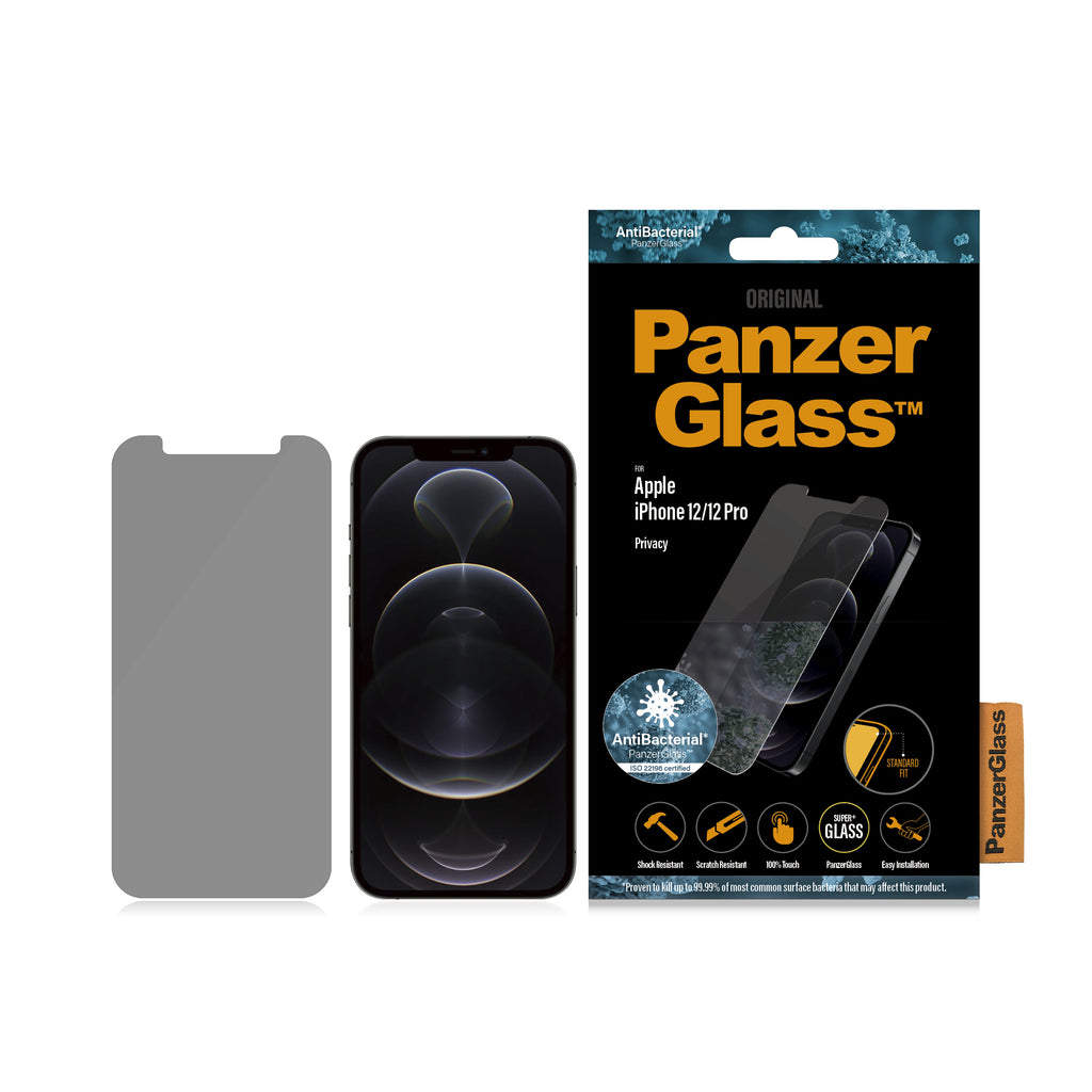 PanzerGlass ® Privacy Screen Protector iPhone 12, 12 Pro (P2708)