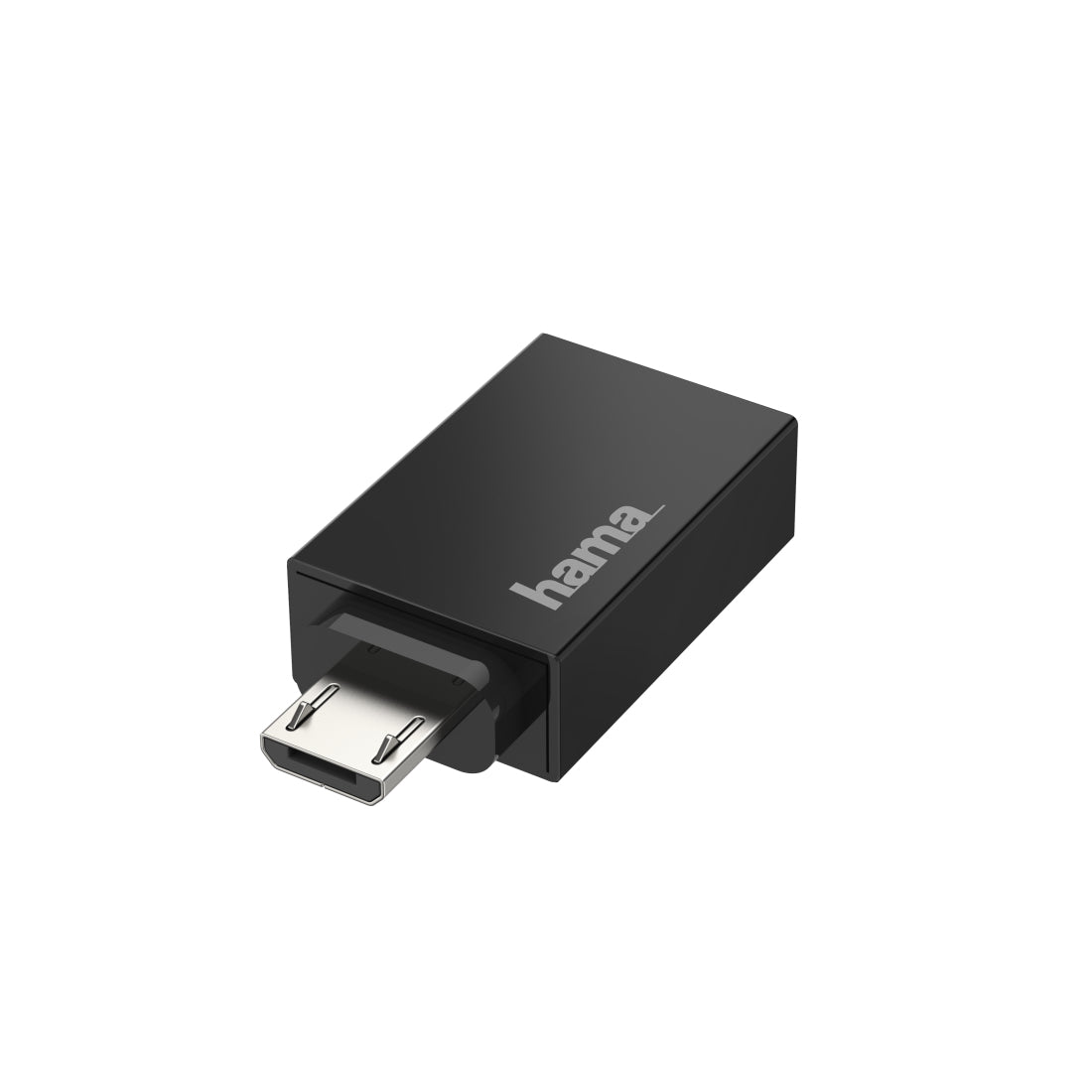 Hama 00200307 cambiador de género para cable Micro-USB USB Type-A Negro