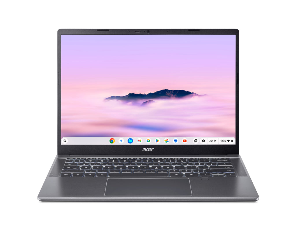 Acer Chromebook Plus 514 CBE594-2L-TCO-54HB Intel Core 5 120U 35,6 cm (14") WUXGA 16 GB LPDDR5x-SDRAM 256 GB SSD Wi-Fi 7 (802.11be) ChromeOS Gris QWERTZ Alemán (2)