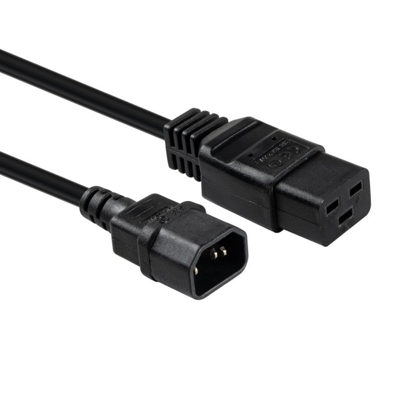 Lindy 30490 cable de transmisión Negro 1 m IEC C14 IEC C19 (5)