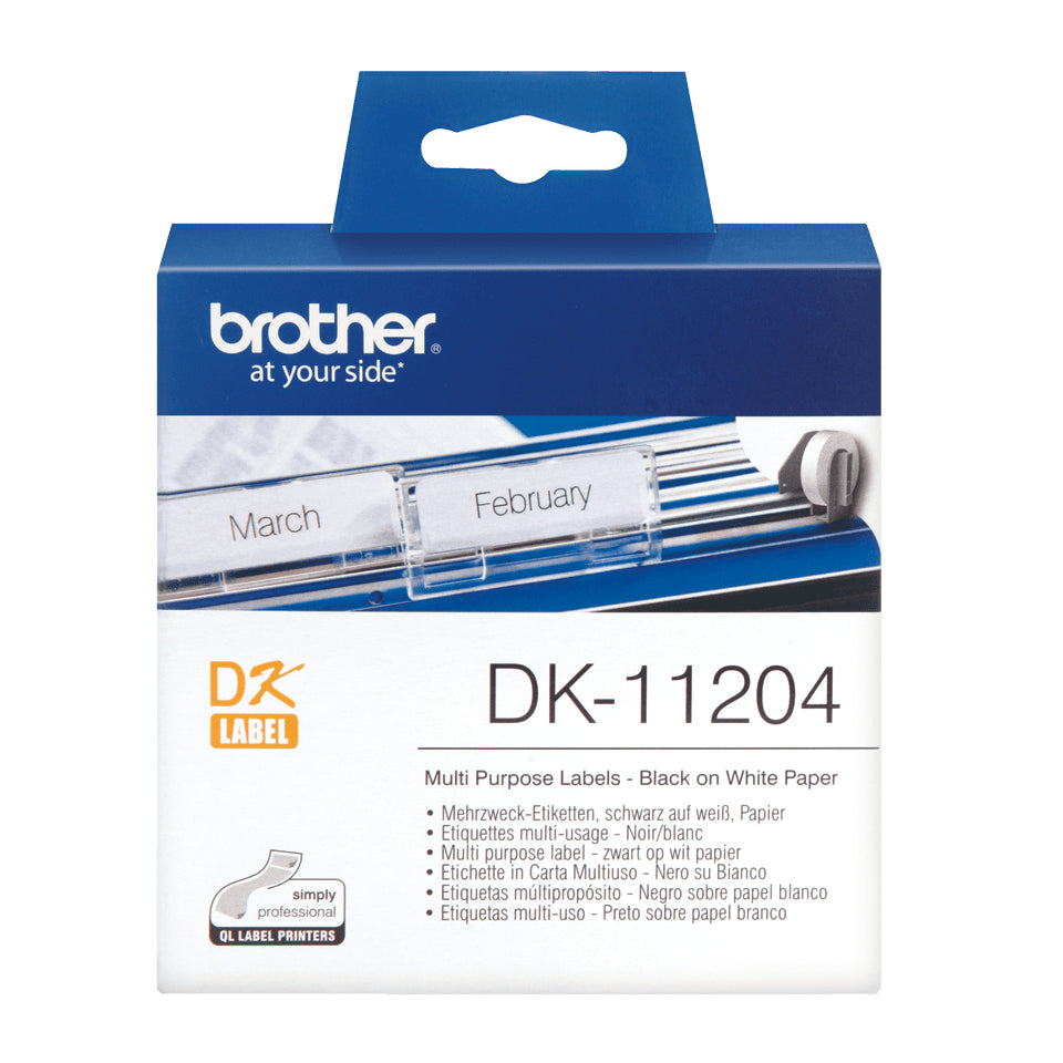 Brother DK-11204 cinta para impresora de etiquetas Negro sobre blanco (3)