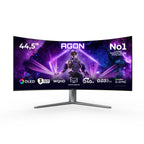 AOC AGON PRO AG456UCZD pantalla para PC 113 cm (44.5") 3440 x 1440 Pixeles Wide Quad HD OLED Negro, Gris